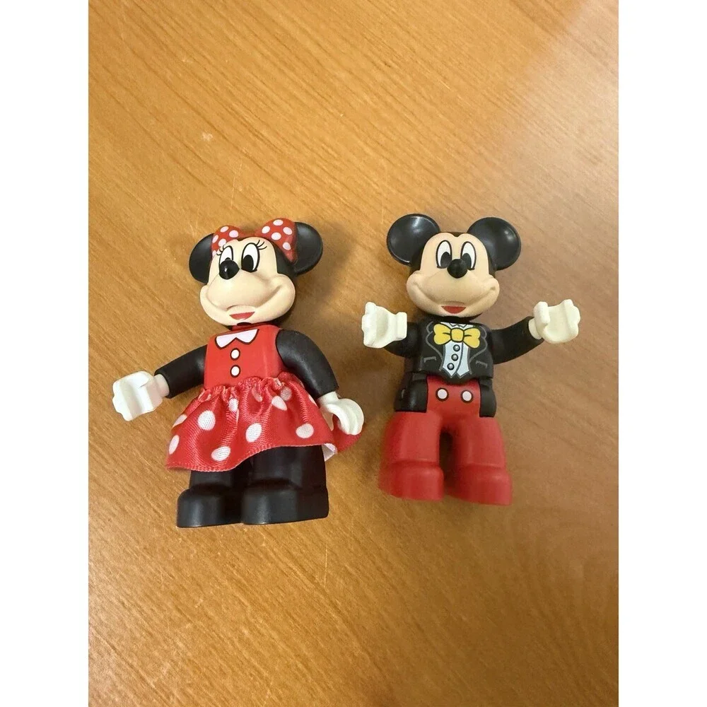 Lego Duplo Figures Disney Mickey and Minnie Lot Set of 2 - Red Polka Dot Skirt